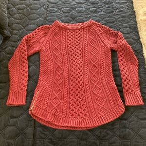 Burgundy L.L. Bean Signature heritage fisherman‘s sweater